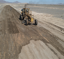 راه سازی در مجتمع معادن سنگ آهن اسمالون